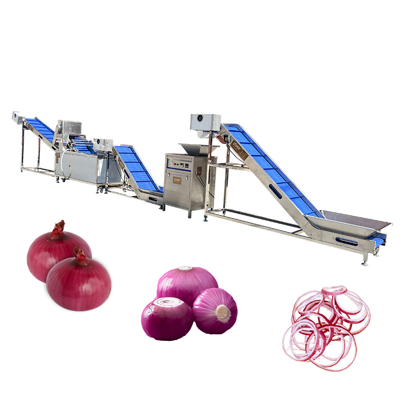 Customizable IKE Onion Processing Line | Peeling, Cleaning, Slicing Equipment for Efficient Onion Processing