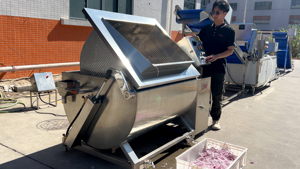 KT-WB100U Commercial Universal Automatic Vegetable Washer – Efficient and Smart Onion Cleaning Solution